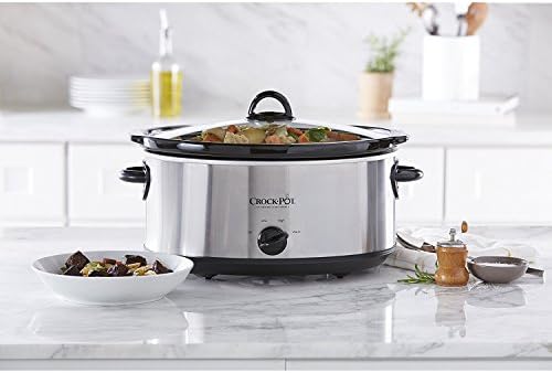 7 Quart Oval Manual Slow Cooker – Stainless Steel - Curated Catalog J0