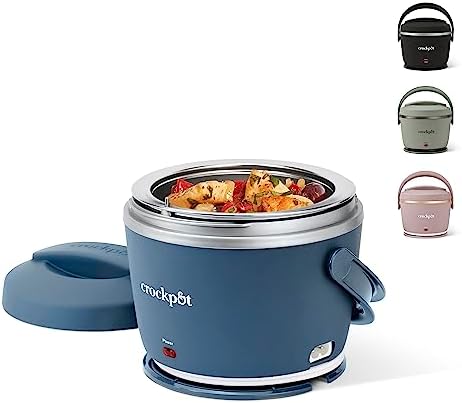Electric Lunch Box Food Warmer 20oz – Faded Blue - Curated Catalog H2