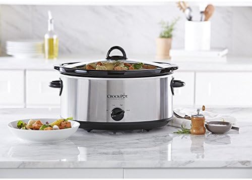 7 Quart Oval Manual Slow Cooker – Stainless Steel - Curated Catalog J0