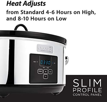 7 Quart Programmable Slow Cooker – Polished Platinum - Curated Catalog Z5