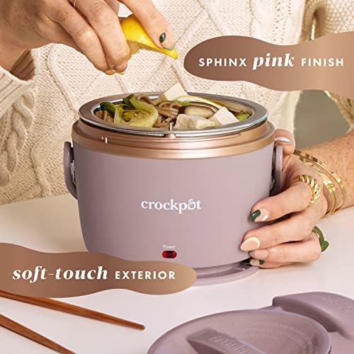 Electric Lunch Box Food Warmer 20oz – Blush Pink - Curated Catalog U0