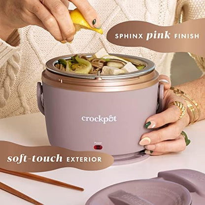 Electric Lunch Box Food Warmer 20oz – Blush Pink - Curated Catalog U0
