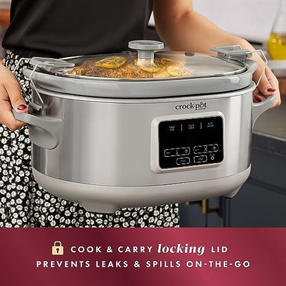 7 Quart Programmable Cook & Carry Slow Cooker - Curated Catalog X1