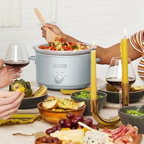 4.5 Quart Manual Slow Cooker – Macaroon Blue - Curated Catalog F6