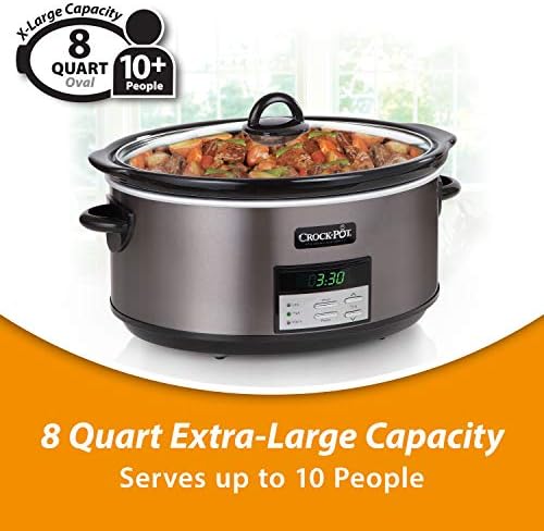 8 Quart Programmable Slow Cooker with Auto Warm - Curated Catalog S9