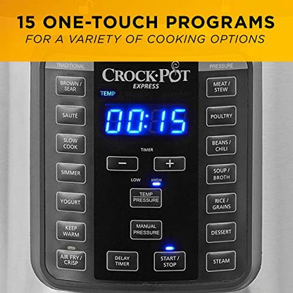 Express Crisp 8 Quart 10-in-1 Pressure Cooker - Curated Catalog J1