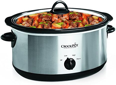 7 Quart Oval Manual Slow Cooker – Stainless Steel - Curated Catalog F9