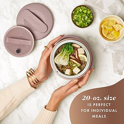 Electric Lunch Box Food Warmer 20oz – Blush Pink - Curated Catalog U0