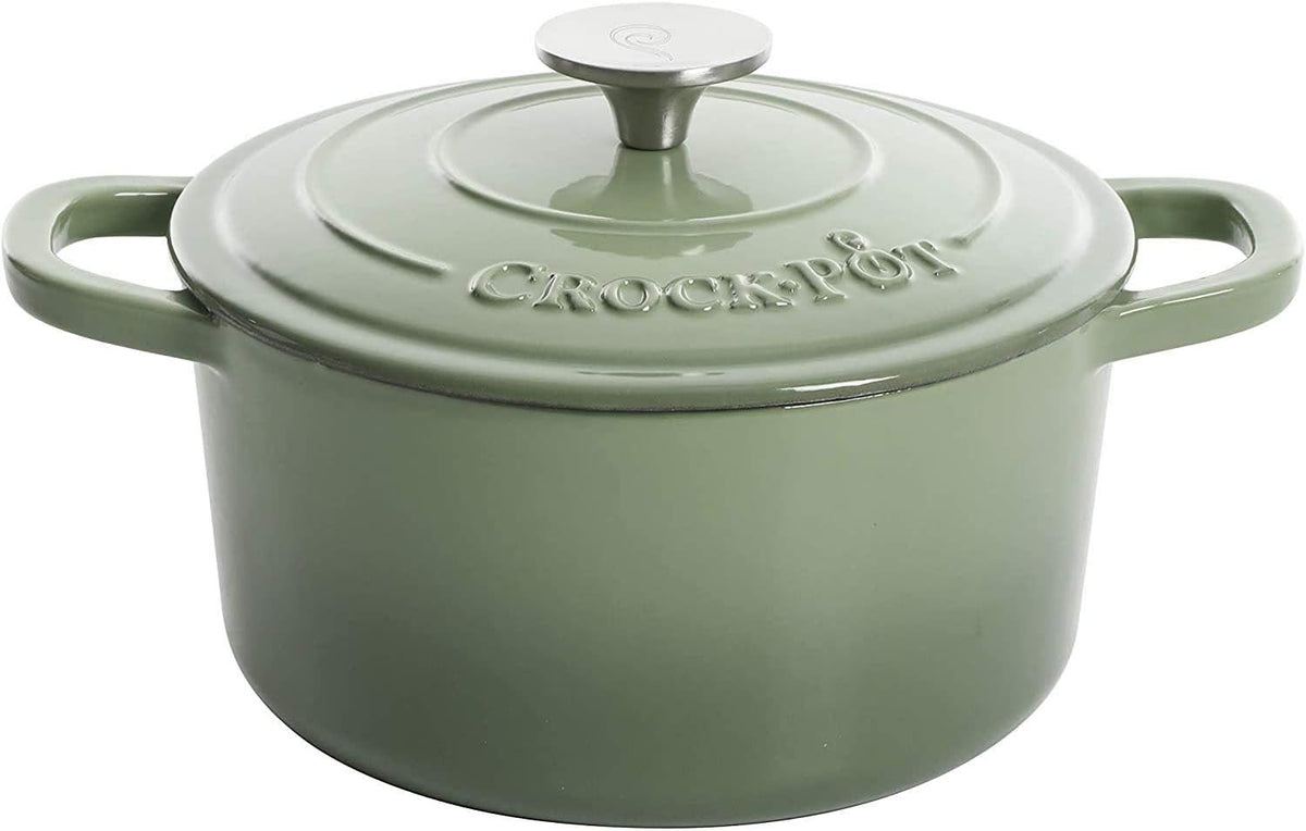3 Quart Enameled Cast Iron Dutch Oven – Aqua - Curated Catalog K5